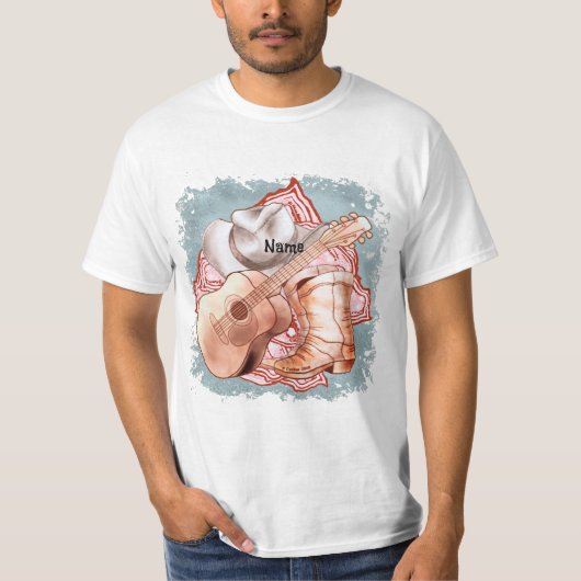 カントリーギターTシャツ Tシャツ (正面)