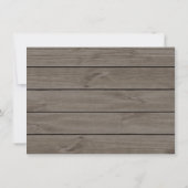 カントリーギンガムウッドI DO BBQ婚約パーティ 招待状 (裏面)