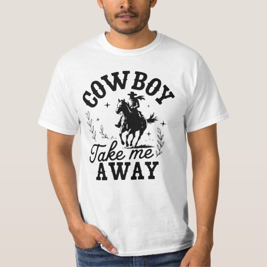 カントリークオート「カウボーイ・テイク・ミー・アウェイ」 Tシャツ (正面)
