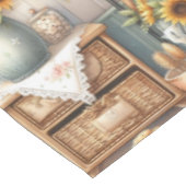 カントリークラシックレトロキッチンヒマワリ テーブルクロス (アングル)