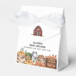 カントリークラシック地元で栽培された野菜ベビーシャワー フェイバーボックス