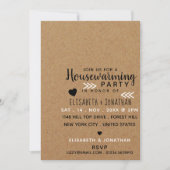 カントリークラフト引っ越し祝いパーティーパーティの招待状 案内状 (正面)