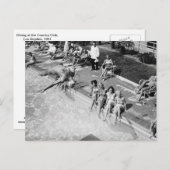 カントリークラブでのダイビング,ロサンゼルス, 1951 ポストカード (正面/裏面)