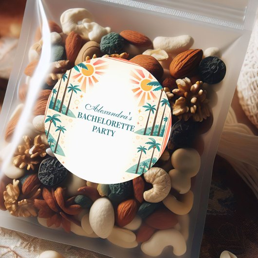 カントリークラブのピックルボール独身最後の夜 ラウンドシール