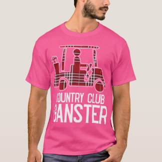 カントリークラブギャングスターゴルフカートのプレイドゴルフスパ Tシャツ