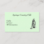 カントリークラブゴルフキャディカード 名刺 (正面)