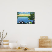 カントリークラブビューオブセイボートレガッタオンレイク ポスター (キッチン)