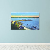 カントリークラブビューオブセイボートレガッタ# 2 キャンバスプリント (インサイチュ (ウッドフロア))