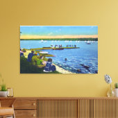 カントリークラブビューオブセイボートレガッタ# 2 キャンバスプリント (インサイチュ (リビング))