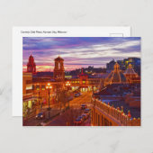 カントリークラブプラザライトズ，サンセット，カンザスシティー， MO ポストカード (正面/裏面)