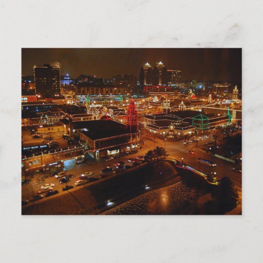 カントリークラブプラザ，カンザスシティー，ホリデーライト シーズンポストカード (正面)