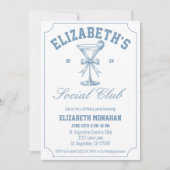 カントリークラブマルティニソーシャルクラブバースデーパーティー 招待状 (正面)