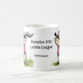 カントリークラブレディースゴルフリーグカスタム コーヒーマグカップ (中央)