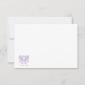 カントリークラブ名テニスコートを任意の色で追加 サンキューカード (正面)