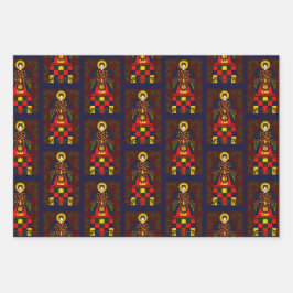 カントリークリスマスエンジェル ラッピングペーパーシート