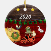 カントリークリスマスクネクネブタ セラミックオーナメント (裏面)