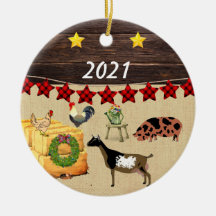 カントリークリスマスクネクネ&ヤギ