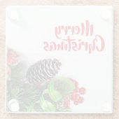 カントリークリスマスコースター ガラスコースター (裏面)