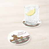 カントリークリスマスサンドストーンコースター コースター (側面)