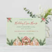 カントリークリスマスジンジャーハウス 招待状 (スタンド正面)