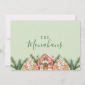 カントリークリスマスジンジャーハウス 招待状 (裏面)