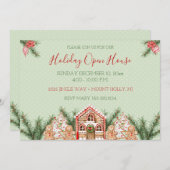 カントリークリスマスジンジャーハウス 招待状 (正面/裏面)