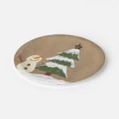 カントリークリスマスツリー紙プレート ペーパープレート (アングル)