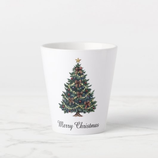 カントリークリスマスツリー カフェラテマグ (正面)