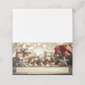 カントリークリスマステーマ プレイスカード (外部開封)