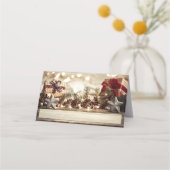 カントリークリスマステーマ プレイスカード (正面)