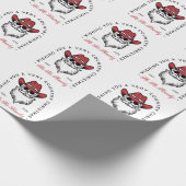 カントリークリスマスハウディサンタカウボーイの願い ラッピングペーパー (角)