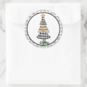 カントリークリスマスバッファロー素朴プクラシックライドRo ラウンドシール (バッグ)