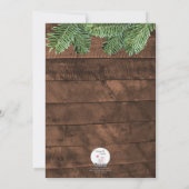 カントリークリスマスバーンウッド&パインフォトカード シーズンカード (裏面)