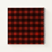 カントリークリスマスバーンファームハウススタイル追加の名前 ノートブック (裏面)