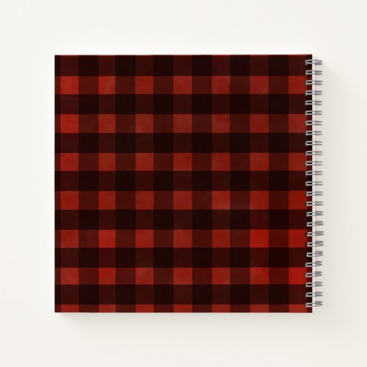 カントリークリスマスバーンファームハウススタイル追加の名前 ノートブック (裏面)