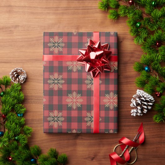 カントリークリスマス包装紙 ラッピングペーパー (クリスマスギフト)