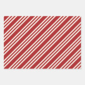 カントリークリスマス赤と白休暇 ラッピングペーパーシート (正面2)