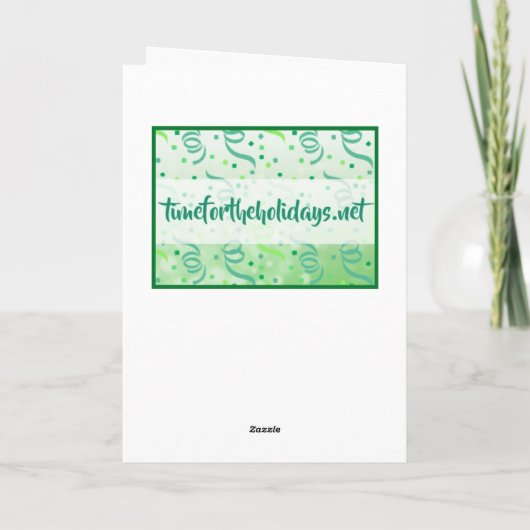 カントリークリスマス | カウボーイブーツのストッキング カード (裏面)