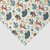 カントリークールウェスタンのカウボーイタイル 薄葉紙 (詳細)