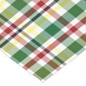 カントリーグリーンプレイド ショートテーブルランナー (コーナー)