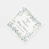 カントリーグリーンベビーカップルのシャワー/散水 スタンダードランチョンナプキン (角)