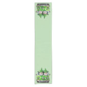 カントリーグリーン格言 ショートテーブルランナー (正面)