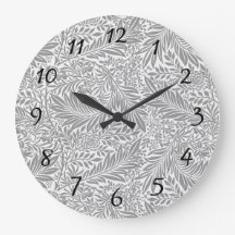 カントリーグレーウィリアムモリスリーフパターン