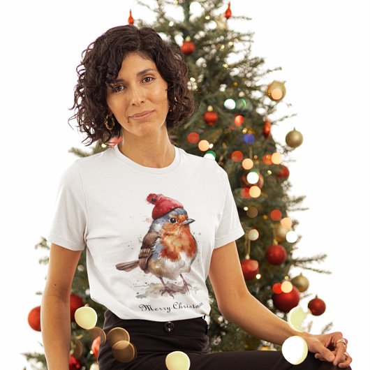 カントリーコアなロビンのクリスマスファッション Tシャツ