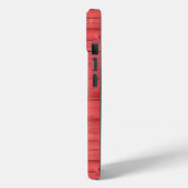 カントリーコアな赤いフェイクウッドハートと虹と蜂の信仰デザイン Case-Mate iPhoneケース (裏面 / 左)