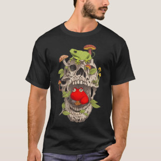 カントリーコア・カエル・ドクロ・キノコ・コレクター・アステティック Tシャツ