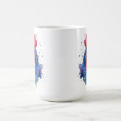 カントリーコック ニワトリ 水彩スタイル コーヒーマグカップ (中央)