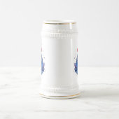 カントリーコック ニワトリ 水彩スタイル ビールジョッキ (中央)