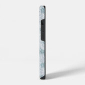 カントリーコテージのベルベットブルーデイジー iPhoneケース (左側面)