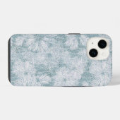 カントリーコテージのベルベットブルーデイジー iPhoneケース (裏面横)